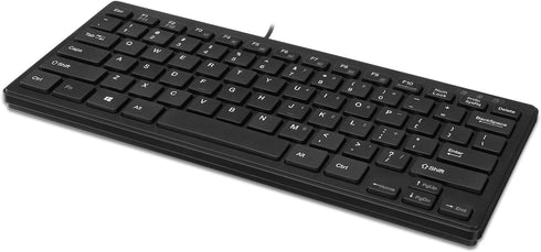 Adesso Natural Ergonomic AKB-111UB SlimTouch Mini Keyboard, Black...