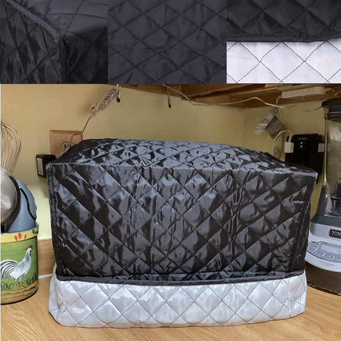 Bread Maker Cover 17x11x15 Inches, Clip Cotton Polyester Quilted Toaster Oven Dust Cover for Protect your Bread Machine or Kitchen Small Appliance...