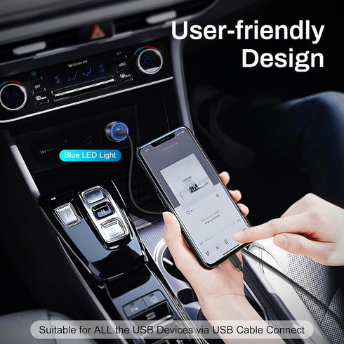 Car Charger for iPhone 3Pack Dual Port USB C Cigarette Lighter Adapter 2.4A Boxeroo USBA Car Plug Charger for iPhone 15 14 13 12 11 Pro Max 10 SE ...