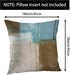 Set of 2 Decorative Pillow Case Throw Pillows Covers for Couch Indoor Bed 18 x 18 Inch, Blue Brown Abstract Art Painting Home Sofa Cushion Cover P...