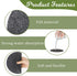Plant Coaster Mat, 6PCS 3 Sizes Round Felt Plant Saucers for Indoors Plant Reversible Absorbent Waterproof Fabric Plant Pot Saucers for Gardening ...