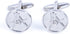 Freemason Masonic Mason Round Pair Cufflinks in a Presentation Gift Box & Polishing Cloth...