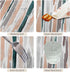 60x102inches Modern Rectangle Tablecloth Teal Orange Grey Abstract Painting Aesthetic Stripe Table Cloth Washable and Reusable Fabric Table Cover ...