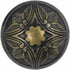 Bezelry 12 Pieces Embossed Flower Domed Metal Shank Buttons. 21mm (13/16 inch) (Antique Brass)...