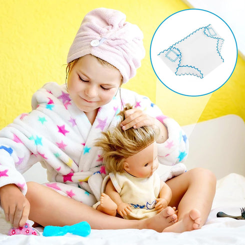 Aster 4 Pcs Baby Doll Diapers Underwear for 12-15 Inch, Reusable Doll Diapers, Baby Doll Accessories Suitable for Infant Dolls Baby Girls(Pink, Pu...