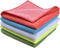 SINLAND 5 Color Assorted Microfiber Dish Cloth Towels Best Kitchen Cloths Cleaning Cloths with Poly Scour Side 12"x12" 5Pack (Pink+Blue+White+Yell...