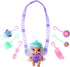 Baby Alive Glo Pixies Minis Carry ‘n Care Necklace, Lilac Pearl, 3.75-Inch Pixie Doll Toy with Doll Carrier and Nurturing Charm Necklace...