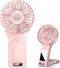 Mini Handheld Fan,4 Speed Adjustable Portable Battery Operated Fans,USB Rechargeable Desk Fan with Mirror,Max 20 Hrs Hand Fan For Travel Office Ou...