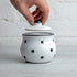 City to Cottage Ceramic Sugar Bowl with Lid, 10oz Sugar Contanier for Coffee Bar, Sugar Dispenser Bowl, Salt - Condiment Pot for Kitchen Counter, ...