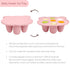 Silicone Breast Milk Popsicle Mold & Fresh Food Teether Feeder - Self Feeding Baby Frozen Breast Milk Teether with Forage Feeder and Ice Cube Tray...