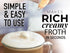 PRO MILK FROTHER WAND - ULTRA HIGH SPEED HANDHELD FROTHER - UPGRADED STAND - Powerful Handheld Mixer with Infinite Uses - Super Instant Electric F...