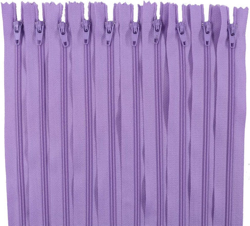 Renashed 60Pcs 12Inch Nylon Coil Zippers for Tailor Sewer Sewing Craft Crafter's Specia (Light Purple)...