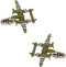 Cuff-Daddy War Plane Bomber Cufflinks with resentation Gift Box Perfect for Travel...