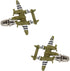 Cuff-Daddy War Plane Bomber Cufflinks with resentation Gift Box Perfect for Travel...