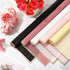 Whaline 30 Sheets Floral Wrapping Paper with Rose Gold Edge 5 Colors Flower Bouquet Wrap Paper Double Sided Florist Packaging Paper for Wedding Bi...