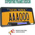 Police Thin Blue Line License Plate Frame- Patriotic Carbon Fiber Car Tag Holder, American Flag Black Aluminum Bracket with Screw, Cap Covers, Dec...
