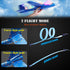 2 pcs Flashing Luminous Glider Plane 2 Flight Mode Aerobatic Superb Charming Shining Foam Airplane can Fly at Night for Kids as The Best Gift. (Le...