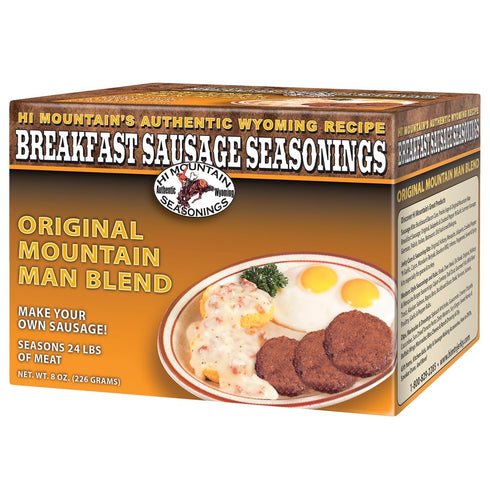 Hi Mountain Breakfast Sausage Seasoning Mix | ORIGINAL MOUNTAIN MAN | Make Homemade Sausage with Pork, Venison, Deer, Elk & Wild Game | Makes up t...