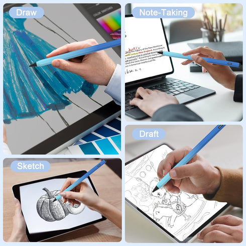 Stylus Pen for iPad 2018-2023, 15mins Fast Charge Apple Pencil for iPad 9th&10th Generation, Apple iPad Pro 11&12.9", iPad 8/7/6th Gen, iPad Air 3...