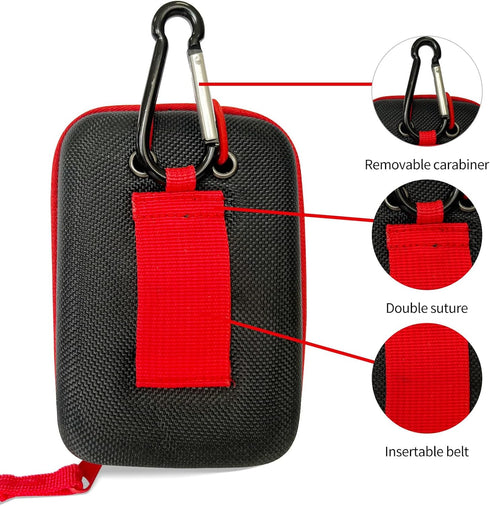 Golf Rangefinder Case, Compatible for Bushnell/Callaway/Tectectec, Waterproof, Shockproof & Moisture-Proof, Includes Carabiner & Hook Strap, Ideal...