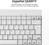 Perixx PERIDUO-712WES Mini Pack de Teclado y Ratón Inalámbrico Combo - Color Blanco - Español QWERTY...