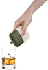 Foster & Rye Flask Whiskey Men-Stainless Steel Alcohol Matte Army Green with Canvas Wrap-6oz Set of 1, 6oz...