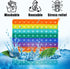 Double Side 1 100 200 Pop it, Chart, Numbers, Row Counter Knitting Crochet, Stitch Counters Crocheting Square Popper Fidget Sensory Toy, Education...