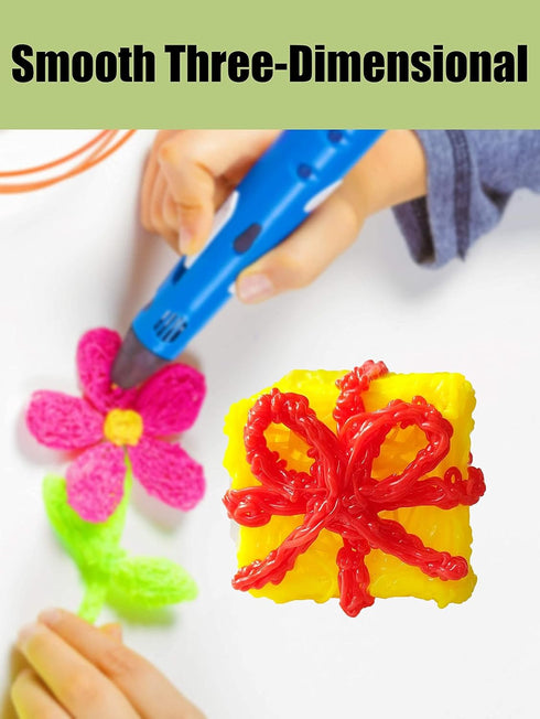 3D Printing Drawing Book, Reusable Colorful 40 Patterns Thick Paper Template with a Clear Plate, Painting Graffiti Template for 3D Pen Kids DIY Gi...