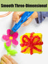 3D Printing Drawing Book, Reusable Colorful 40 Patterns Thick Paper Template with a Clear Plate, Painting Graffiti Template for 3D Pen Kids DIY Gi...