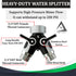 Hose Splitter 2 Way, Heavy Duty Metal Connector, Two Way Garden Hose Splitter, High Flow Spigot Faucet Bib Adapter, Solid Double Y Shut Off Valve ...