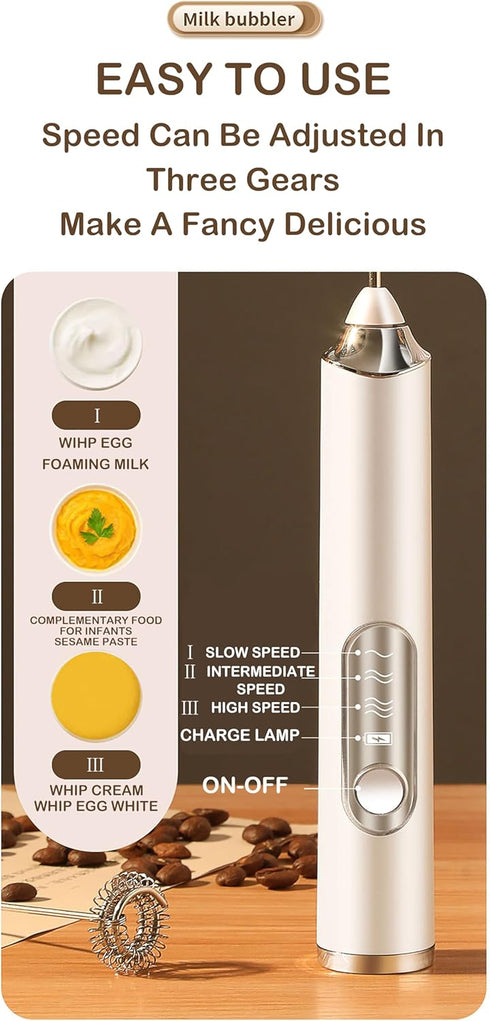 Coffee Mixer?Coffee Stirrer?Coffee Blender?Multi-Functional Electric Milk Foam Maker?Mini Hand-Held Whisk For Home Use?Cream Beater?USB Rechargeab...