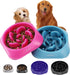 2Pcs Slow Feeder Dog Bowls Large Breed, Dog Slow Feeder Bowl, Dog Food Bowls Slow Feeder, Dog Bowl Slow Feeder, Dog Bowl That Slow Down Eating, Pu...