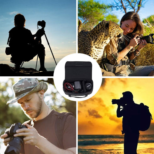 BOMKEE Camera Inserts Lens Padded Insert Liner DSLR SLR Protective Bag Camera Cube Roomy Case Waterproof Foldable pouch for Camera Lens Accessorie...