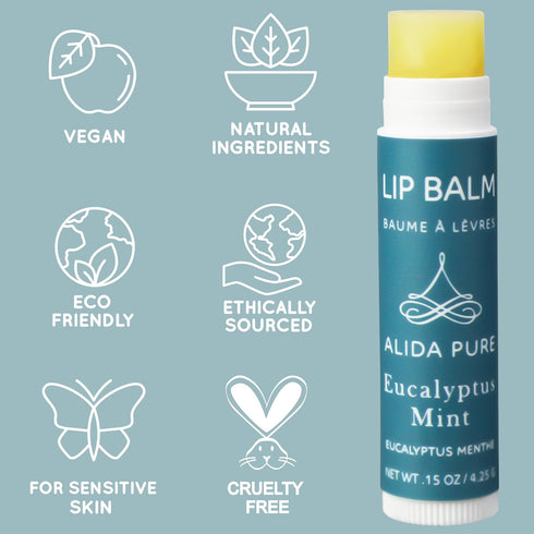 Duet Lip Balm Collection, Vegan Lip Balm Set, Beeswax Free, with Avocado Oil, Organic Jojoba Oil, and Vitamin E, Natural Moisturizer for Dry, Chap...