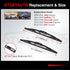 OTUAYAUTO Rear Windshield Wiper Blades - 2 Pieces of 11" Car Back Window Wiper -Compatible with Jeep Liberty, Patriot, Compass, Grand Cherokee, Do...