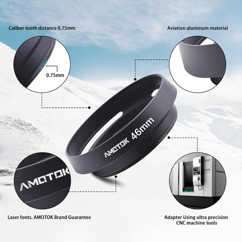 46mm Camera Lens Hood Compatiable All Brands Ø46mm Lenses.Example 75mmf/2.5SUMMARIT;90mmf/2.8ELMARIT,35-100mmf/4.0-5.6;for LumixG14mmf/2.5ASPH,35-...