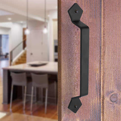 Barn Door Handles - Gate Pulls for Wooden Fences Shed Garage Sliding Door - Pull Handle Rustic Farmhouse Industrial Style - Outdoor Indoor Exterio...