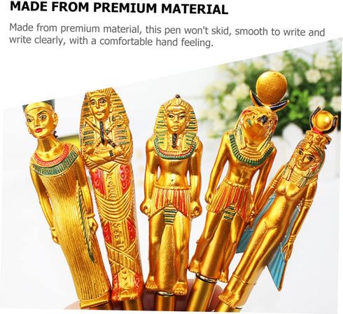 Pharaoh Ballpoint Pen Egyptian Adulting Pens for Note Taking Writing Pens Pen for Writing Plastic Student Commemorate Supplies 10pcs...