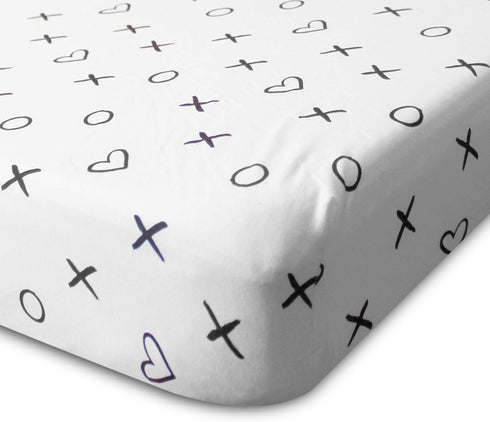 Milky Chic GOTS Fitted Baby Crib Sheet, Breathable 100% Organic Cotton Mattress Sheet for Boys and Girls, Fits Standard Size Mattresses, 52x28x9 i...