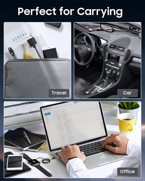 TiMOVO Charger Compatible with SW022/LW11/GTX Fitness/CXB01/Mugo Chalvh 1.69", Magnetic USB Charging Cable 3.3ft/100cm, Replacement Charging Power...