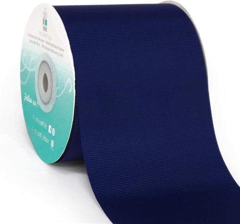 CT CRAFT LLC Grosgrain Solid Fabric Ribbon 3 Inch x 25 Yds Navy Blue for Christmas Home Decor Gift Wrapping DIY Crafts Hair Bow Scrapbook...