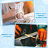 Mudder 6 Pieces Glass Cutter Tool Set Includes Pencil Style Cutting Tool 11.8 Inch/ 30 cm Adjustable Circular Cutter 2-20 mm Carbide Cutter Screwd...