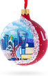 London City, United Kingdom Glass Ball Christmas Ornament 3.25 Inches...