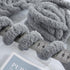 HOMBYS Light Grey Chunky Chenille Yarn for Crocheting, Bulky Thick Fluffy Yarn for Knitting,Super Bulky Chunky Yarn for Hand Knitting Blanket, Sof...