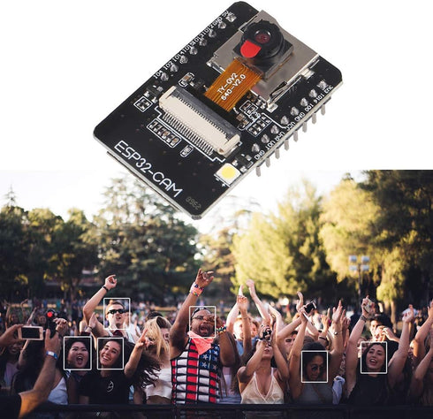 ESP32-CAM WiFi + Bluetooth Module WiFi ESP32 CAM Development Board with Camera Module OV2640 2MP + FT232RL FTDI USB to TTL Serial Converter + 20 p...