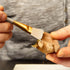10 Pieces Gilding Brush Gold Leaf Paint Brush Goat Hair Duster Gold Paint Brush Sweep Mop 10 Types Metallic Foil Flakes Paint Brush for Gold Foil ...