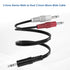 3.5mm Stereo Male to Dual 3.5mm Mono Male Audio Cable, 3ft 3.5mm 1/8" TRS Male to 2 x 3.5mm 1/8" TS Male Y Breakout Cable Splitter Adapter Connect...