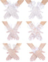 Maitys 6 Pairs Lace Gloves Women Elegant Short Gloves Tea Party Gloves Vintage Gloves for Women Girls Wedding 1920s Party(White)...