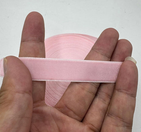 10 Yards Velvet Ribbon Spool (Pink, 5/8")...