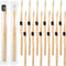 Sieral 24 Pcs Toothbrushes Extra Soft Bristles Wooden Bamboo Toothbrush 20000 Soft Natural Bristle Toothbrush for Kids Adults Home Travel Individu...